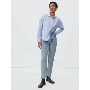 Everlane The 90s Cheeky Light Wash Blue Straight Crop Jeans | Size 27